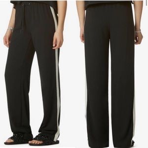 Avec Les Filles Side Stripe Jogger Wide Leg Pants